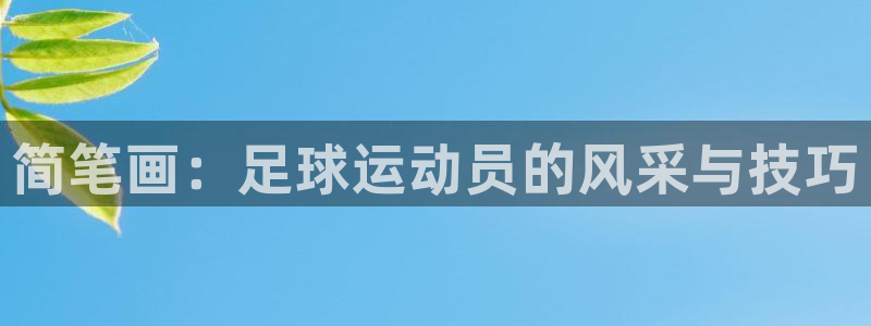 谈球吧体育官网：简笔画：足球运动员的风采与技巧